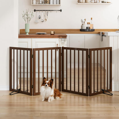 Dog Gate for Stairs,Foldable Dog Gate for Indoor Doorways House,Freestanding Pet Gates for