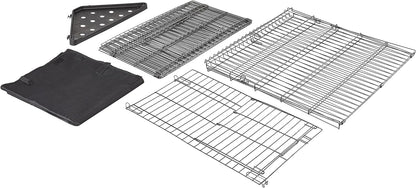 Amazon Basics Leakproof Canvas Bottom Guinea Pig Pet Cage with Divider Set, Black, 47.6"L x 24.2"W