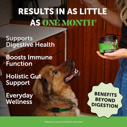 Probiotics for Dogs for Occasional Diarrhea & Bowel Support, Digestive Enzymes with Prebiotics for