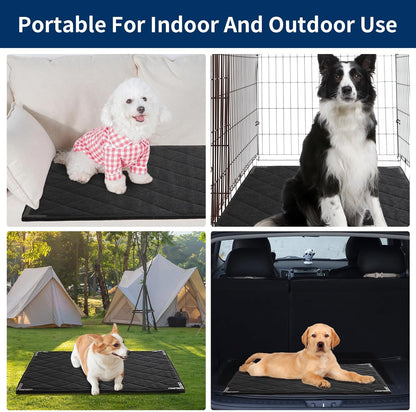 BALAPET Durable Chew Proof Dog Bed with Metal Rivet Corner for Large Dogs, Stable Kennel Pad Mat