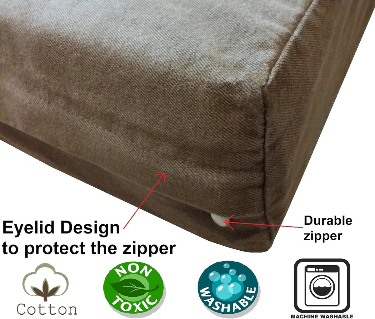 Dogbed4less Extra Large Orthopedic Memory Foam Dog Bed for Large Dogs with Durable Waterproof