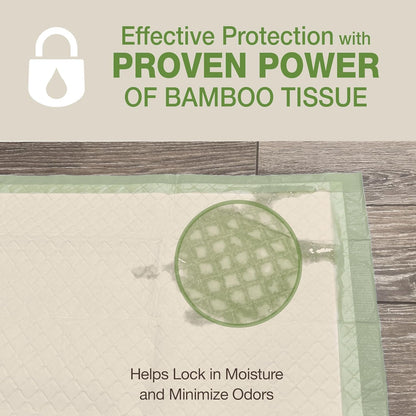 Four Paws Wee-Wee Superior Performance Bamboo Pee Pads for Dogs, Earth Friendly Dog & Puppy Potty