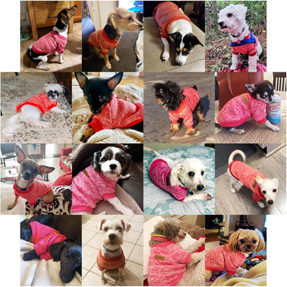 Jecikelon Dog Clothes Dogs Sweater Soft Puppies Clothing Winter Puppy Sweaters Warm Outfit for Dogs