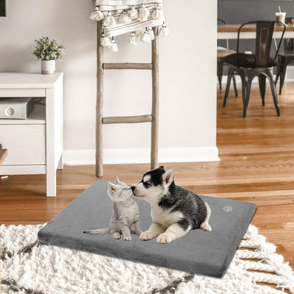 EMPSIGN Stylish Dog Bed Mat Dog Crate Pad Mattress Reversible (Cool & Warm), Water Proof Linings