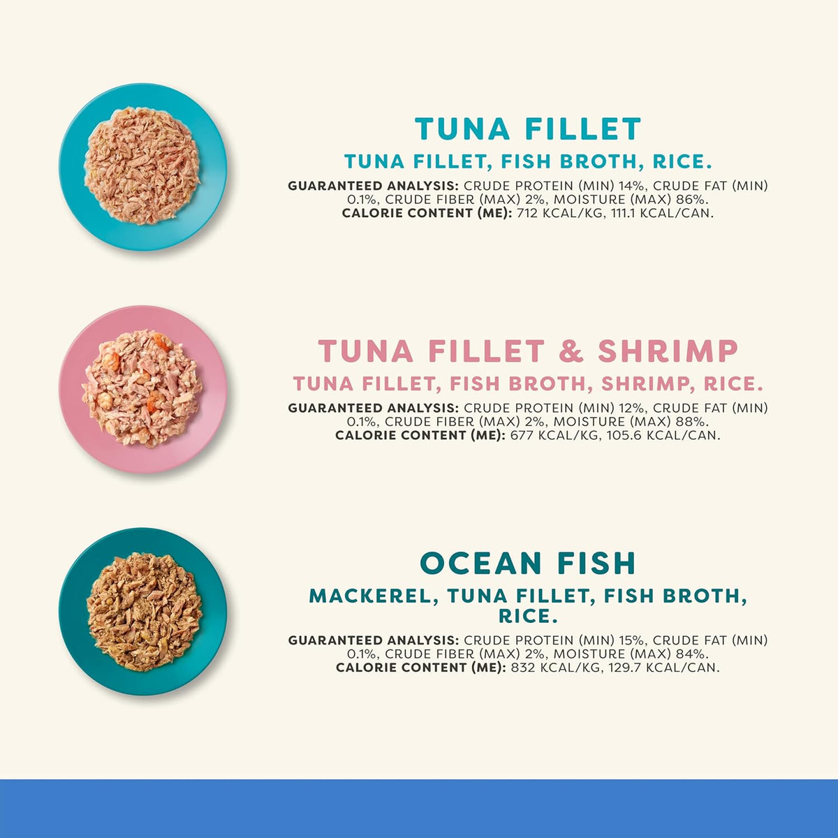 Applaws Natural Wet Cat Food in Broth, Made with Limited and Natural Ingredients, Fish Selection
