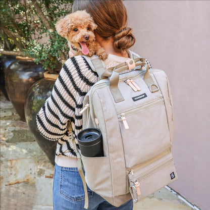 Porter 2-in-1 Dog Gear Backpack – Premium Dog Travel Bag with 10 Pockets, Zip-Off Treat Pouch