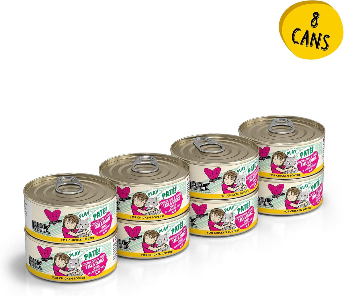 Weruva B.F.F. Play - Best Feline Friend Paté Lovers, Aw Yeah!, Chicken, Duck & Turkey Take a Chance