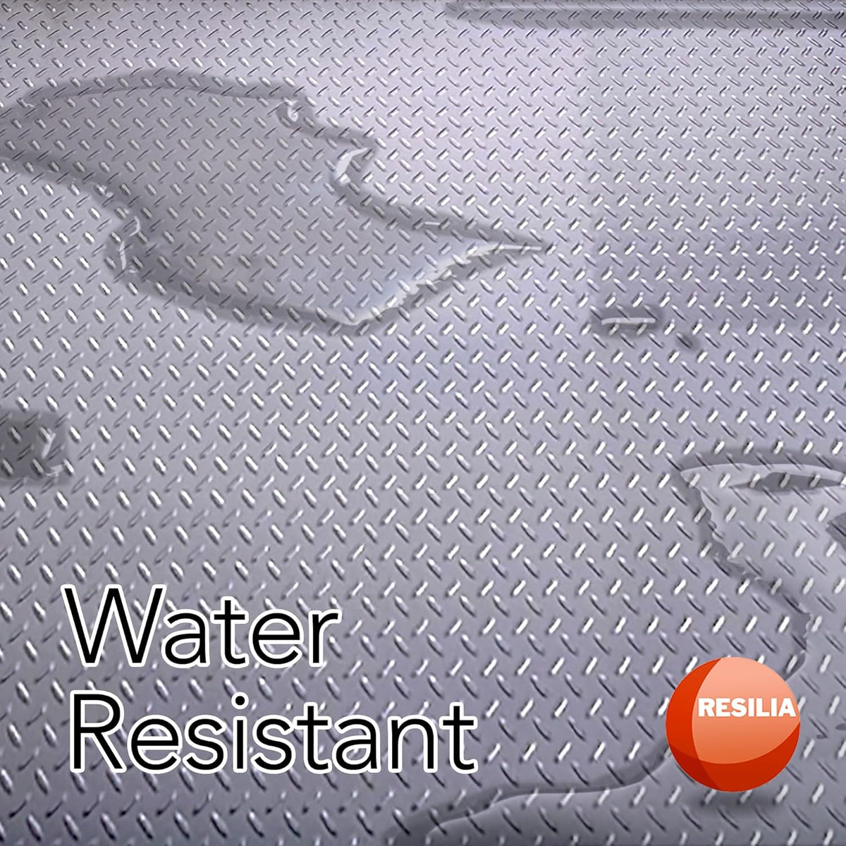 RESILIA Heavy Duty Garage Floor Runner & Protector Mat - Slip Resistant Diamond Plate PVC Mats