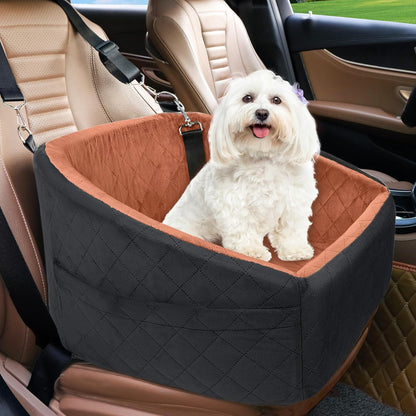 Dog Car Seat for Small Medium Dogs,Detachable Washable Dog Booster Seat Under 30lbs, Pet Car Seats