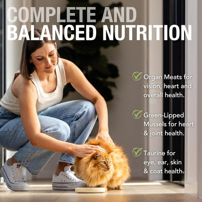 Feline Natural New Zealand Canned Catfood Wet Food, High-Meat, Low-Carb, & Grain Free Cat Food Wet