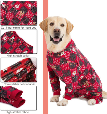 Yeapeeto Dog Onesie Surgery Recovery Suit for Large Medium Bodysuit Dogs Pajamas PJS Full Body for