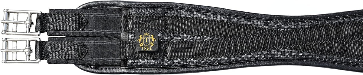 T TEKE Contoured Chafeless Girth for Horses, Airflow Waffle PVC Foam Construction with Double Side