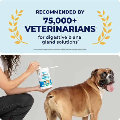 Vetnique Labs Glandex Dog Wipes for Pets Cleansing & Deodorizing Anal Gland Hygienic Dog & Cat