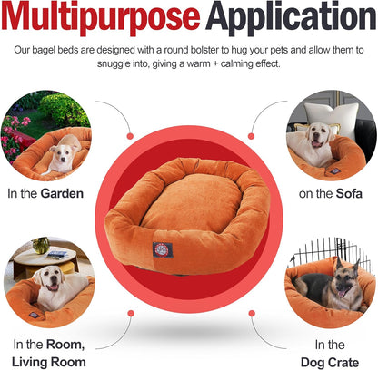 Majestic Pet Villa 24 Inch Shredded Memory Foam Dog Bed for Small Sized Dogs 24x19x7