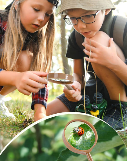 ROBUD Dual Kids Explorer Kit, Bug Catcher Kit with Bags Kit, Green Outdoor Exploration Set for