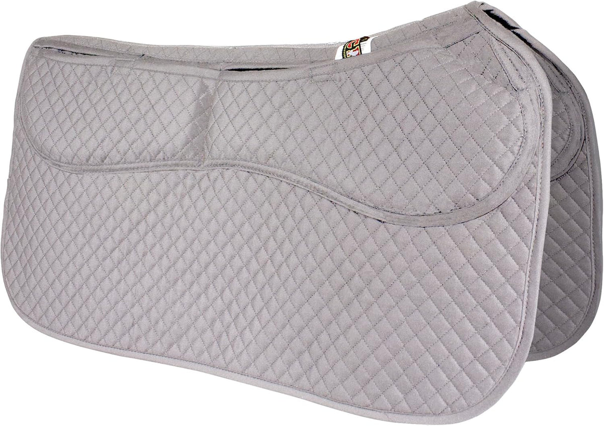ECP Equine Comfort Products Thermoregulating Western Saddle Pad, Machine Washable Contoured Fit