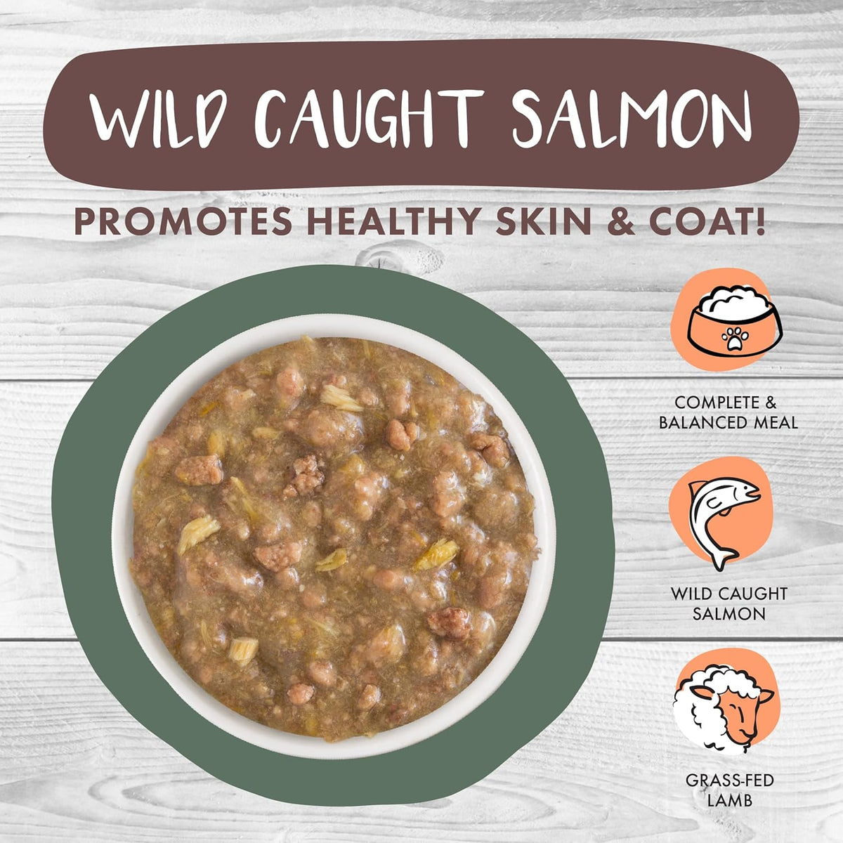 Weruva Classic Cat Stews!, Stir The Pot with Lamb, Chicken & Salmon in Gravy, 3oz Pouch (Pack of 12)