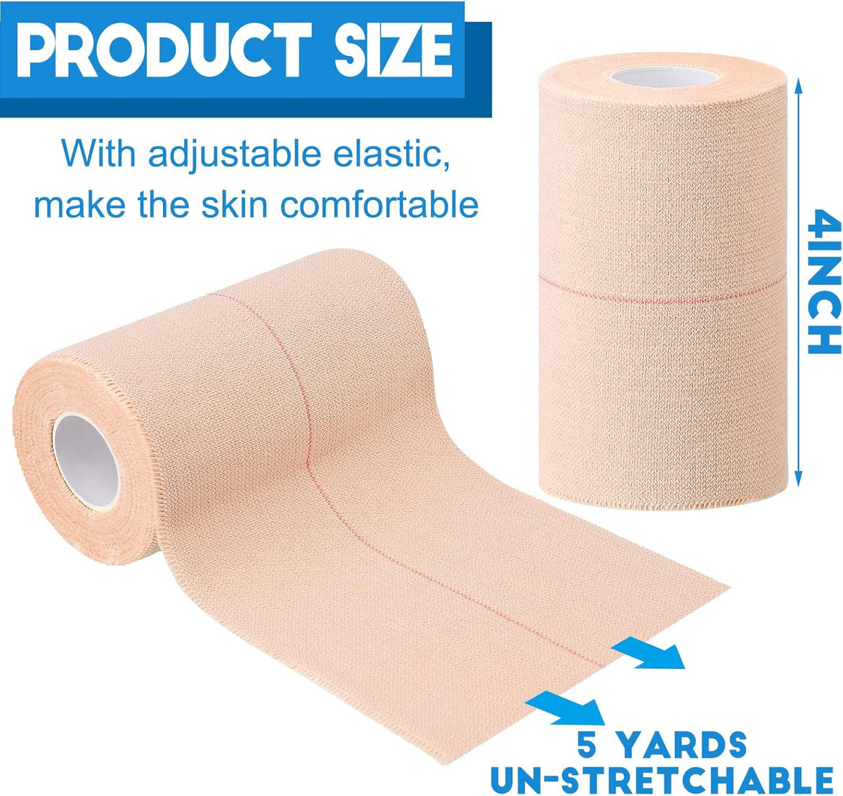 Nuanchu 16 Rolls Elastic Adhesive Bandage Tape Self Adherent Cohesive Flexible Stretch Elastic