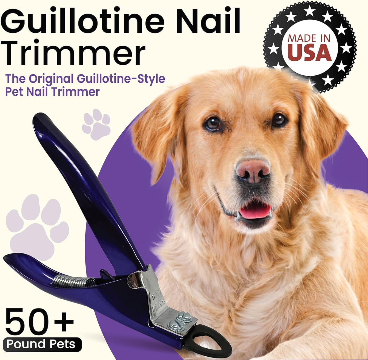 Resco Original Deluxe Dog, Cat, and Pet Nail/Claw Clippers. Best USA-Made Trimmer, More Colors &