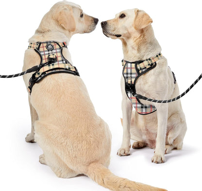 NESTROAD No Pull Dog Harness with Leash, Reflective No Choke Pet Vest Harness,Adjustable Soft