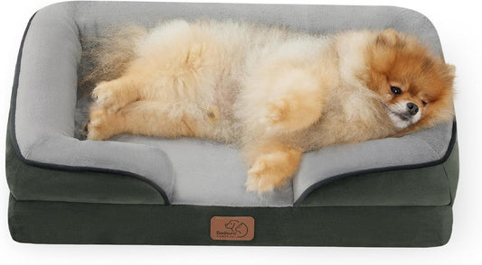 Bedsure Orthopedic Dog Beds for Small Dogs - Washable Small Dog Cat Bed Waterproof, Comfort Pet