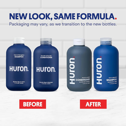Huron Hair Duo | Nourishing Shampoo & Conditioner Set for Men | Cleanse, Strengthen & Hydrate |