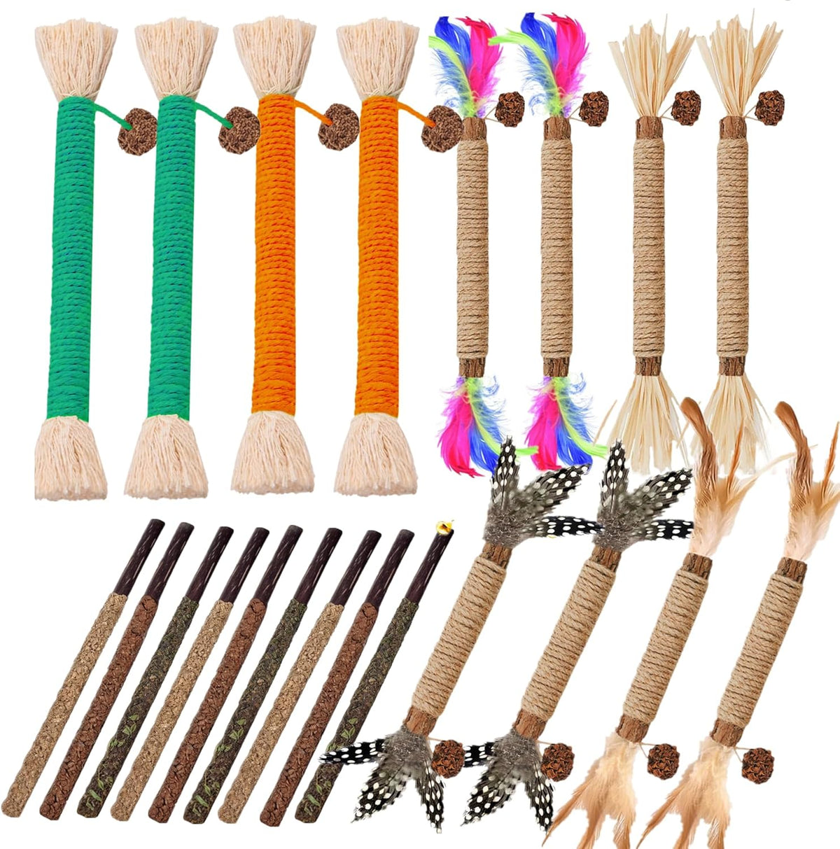 Cat Toys 21Pack Silvervine Chew Stick Kitten Treat Catnip Toy Kitty Natural Stuff Catnip for