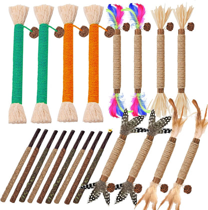 Cat Toys 21Pack Silvervine Chew Stick Kitten Treat Catnip Toy Kitty Natural Stuff Catnip for