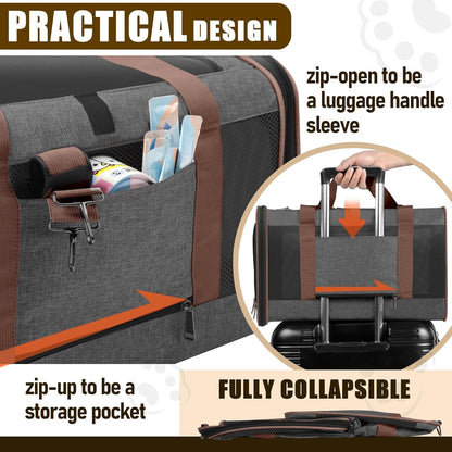 Small Dog Carrier Cage Soft Chihuahua/Softshell Big Cat Carrier Maine Coon/Pet Taxi Carrying Bag
