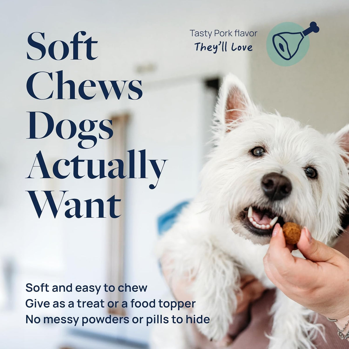 Veterinary Formula Dental Health Supplement for Dogs – Vet-Formulated Chews with EpiCor® & Kelp