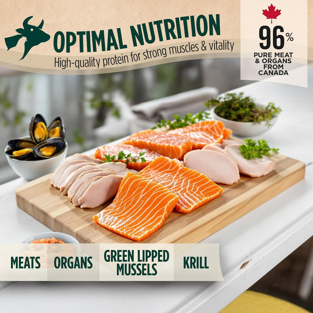 ZEAL Canada Air-Dried Salmon & Turkey Recipe for Cats - Superfood Omega-3 Rich, Dual-Protein, Grain