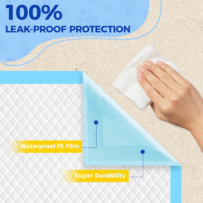 Dog Pee Pads Extra Large 28"x34" - 100 Pack Super Absorbent XLarge Puppy Pads 100 Count Leak-Proof