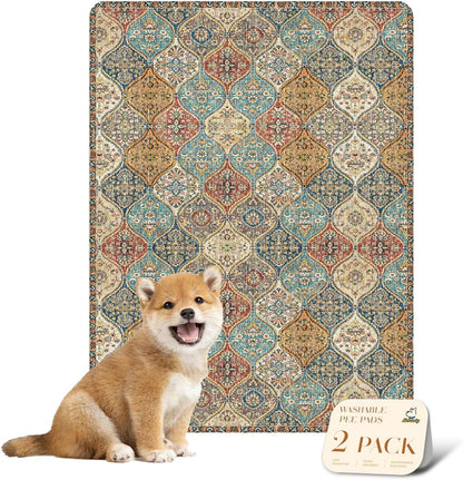 nunubaby Washable Pee Pads for Dogs, Stylish, Non-Slip and Leak-Proof Pee Mat. ultra-absorbent