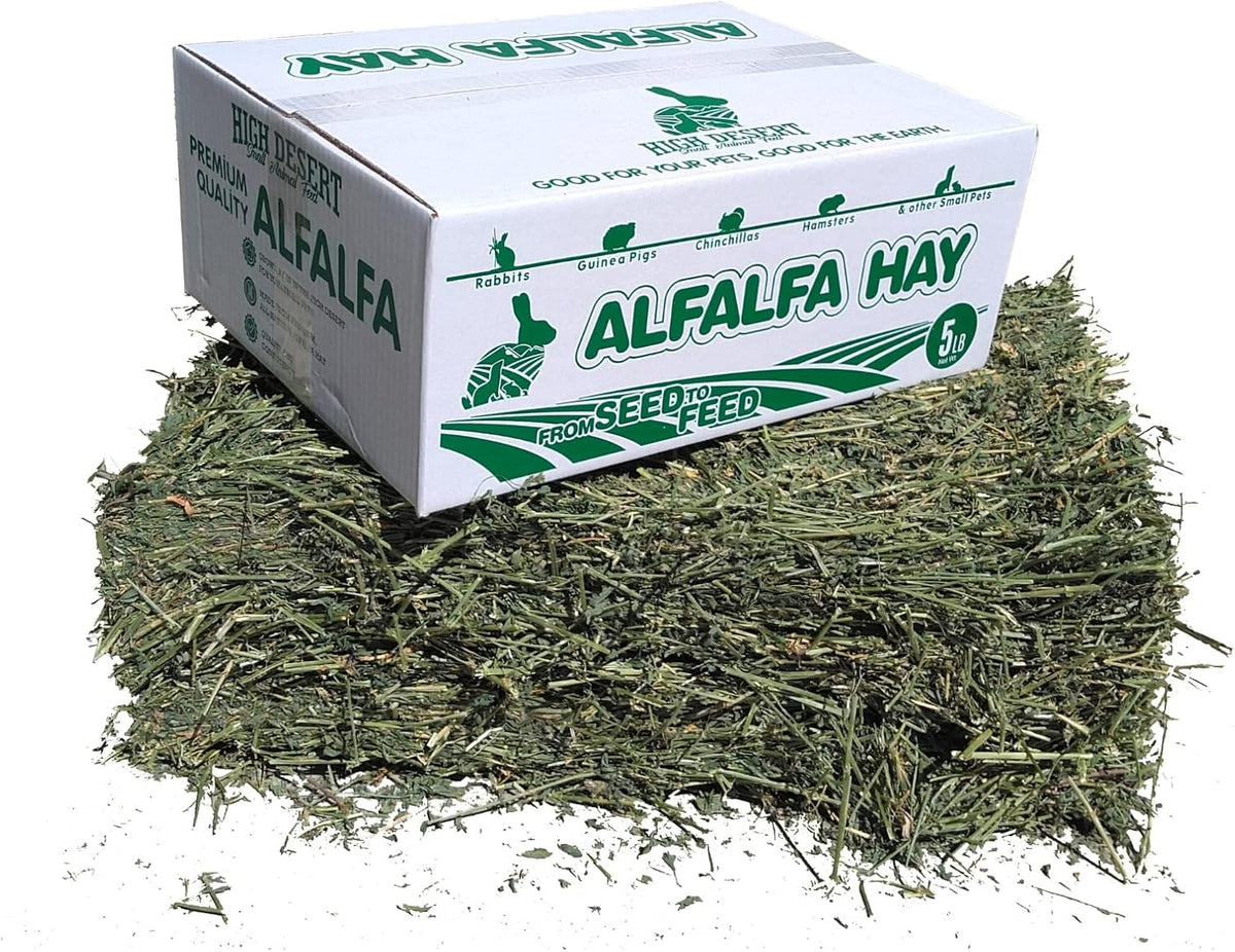 High Desert Alfalfa Hay for Rabbits, Guinea Pigs, Chinchillas & Small Pets – Protein-Rich Natural