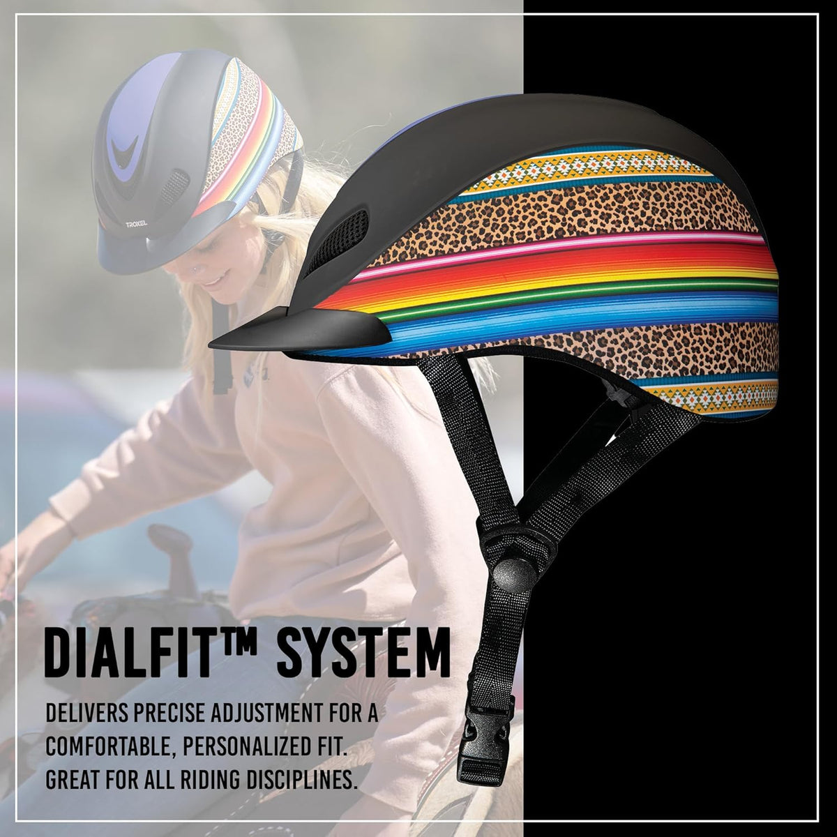 Troxel Dynasty Ultralight Horse Riding Helmet, Low-Profile, Adjustable Design, Safety Horseback