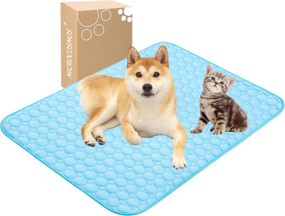 MICROCOSMOS Summer Cooling Mat & Sleeping Pad- Water Absorption Top, Materials Safe, Easy Carry, EZ