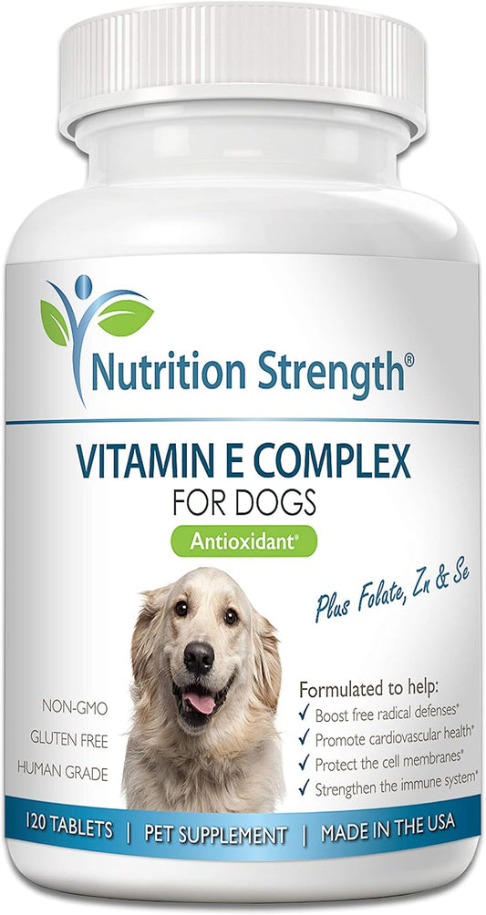 Vitamin E for Dogs, Promote Cardiovascular Health, Support Cell Membranes, Vitamin E Complex to