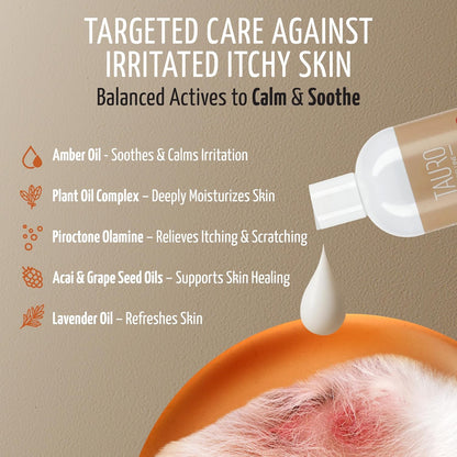 Tauro Pro Line Dog Conditioner for Allergies and Itching - Soothes & Hydrates Dry, Itchy, or