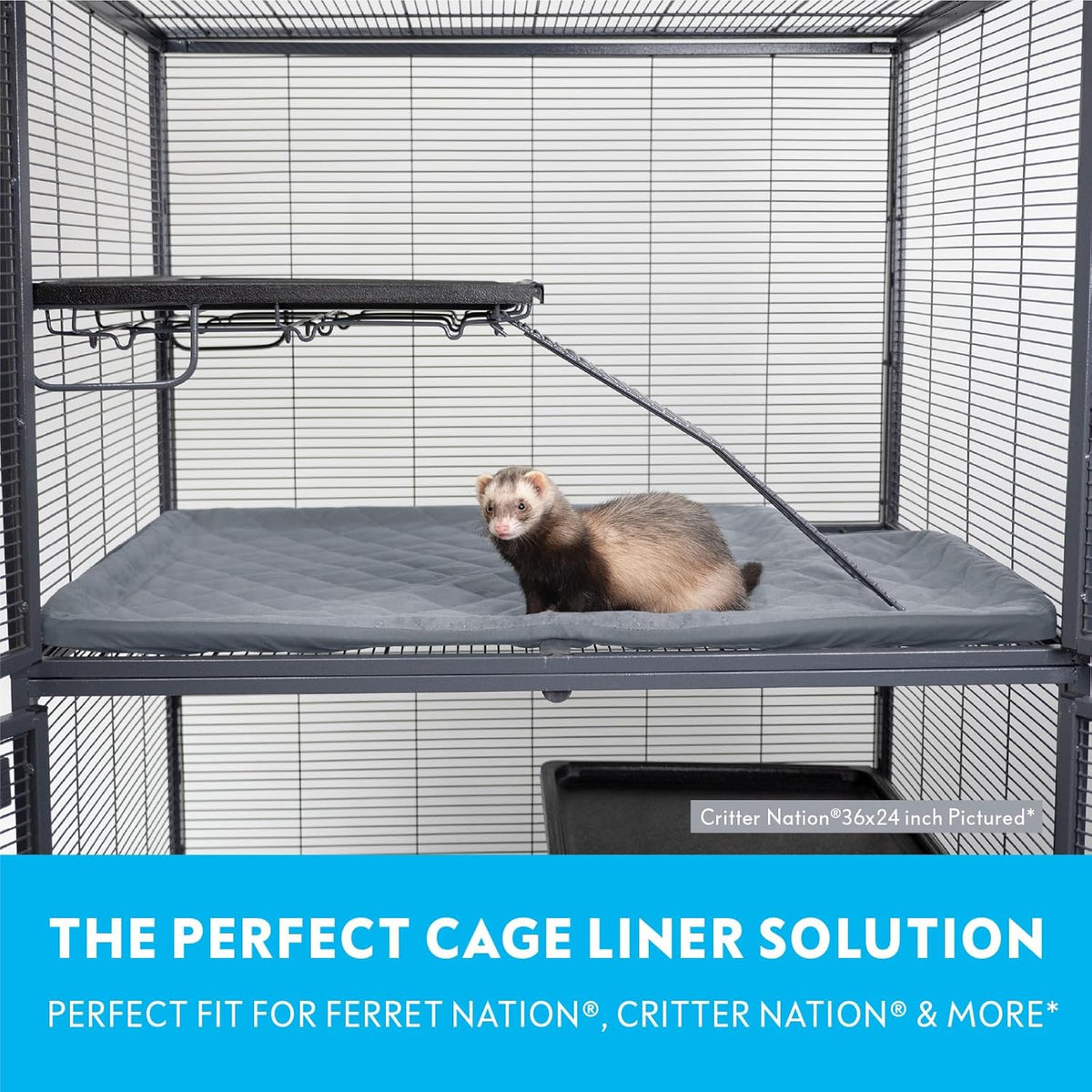 Paw Inspired Fitted Fleece Liner for Ferret Nation, Critter Nation Cage for Ferrets, Rats