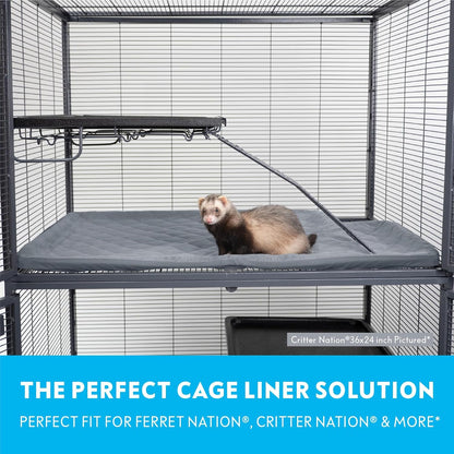 Paw Inspired Fitted Fleece Liner for Ferret Nation, Critter Nation Cage for Ferrets, Rats
