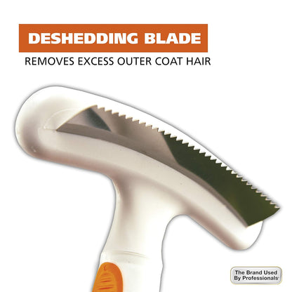 Wahl 2-in-1 Combination Double Row Pet Rake with Hair Shedding Blade for Dog or Cat Fur by The
