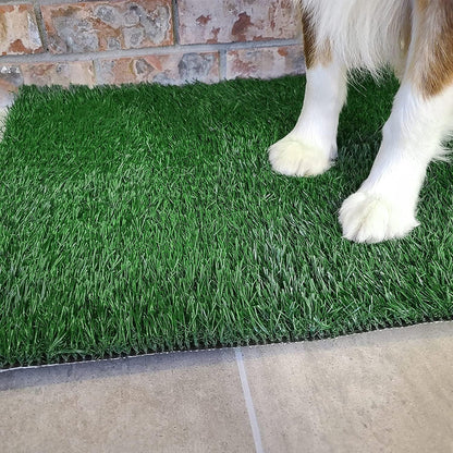 Dog Grass Pet Loo Indoor/Outdoor Portable Potty, Dog Litter Box, Artificial Grass Patch Bathroom