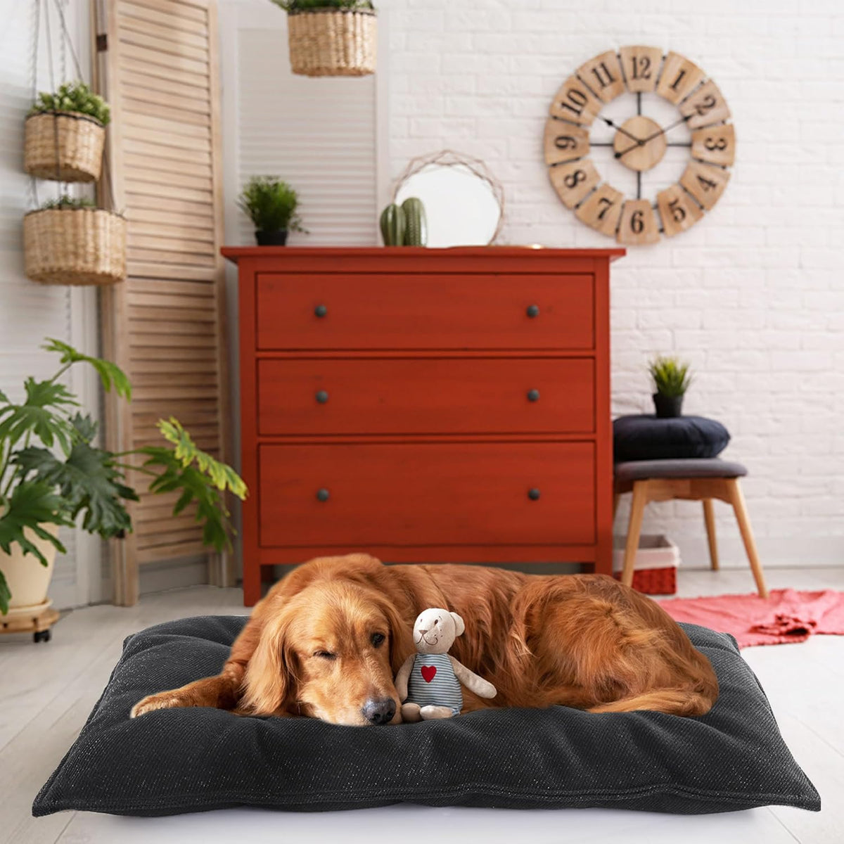MABOZOO Chew Proof Indestructible Dog Beds for Aggressive Chewers,Durable Dog Crate Pad,Washable