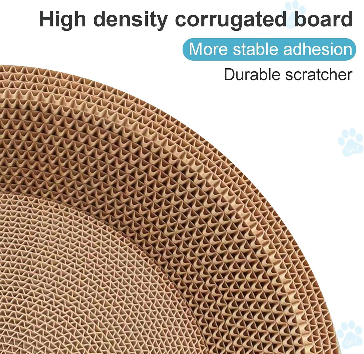 Cat Scratcher, 17.7x17.7 inches Cardboard Cat Scratchers for Indoor Cats, Large Cat Scratching