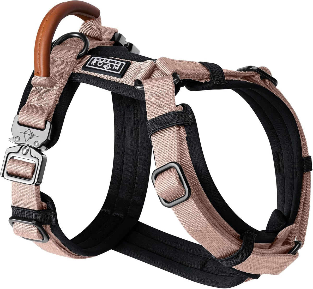 MADE TO ROAM Premium Explorer Harness - Y-Shaped Dog Harness with Adjustable Durable Nylon, Soft