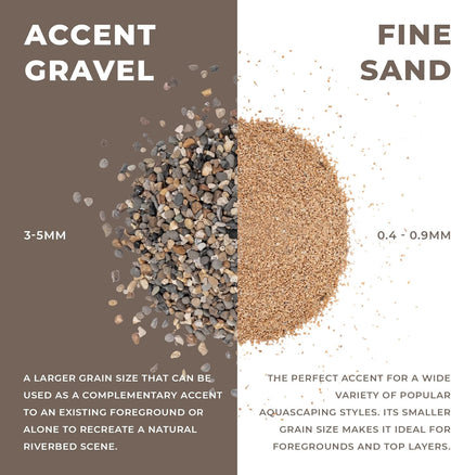 Ultum Nature Systems Controsand Santa Fe Aquarium Gravel (3L) - Small Pebbles for Fish Tank