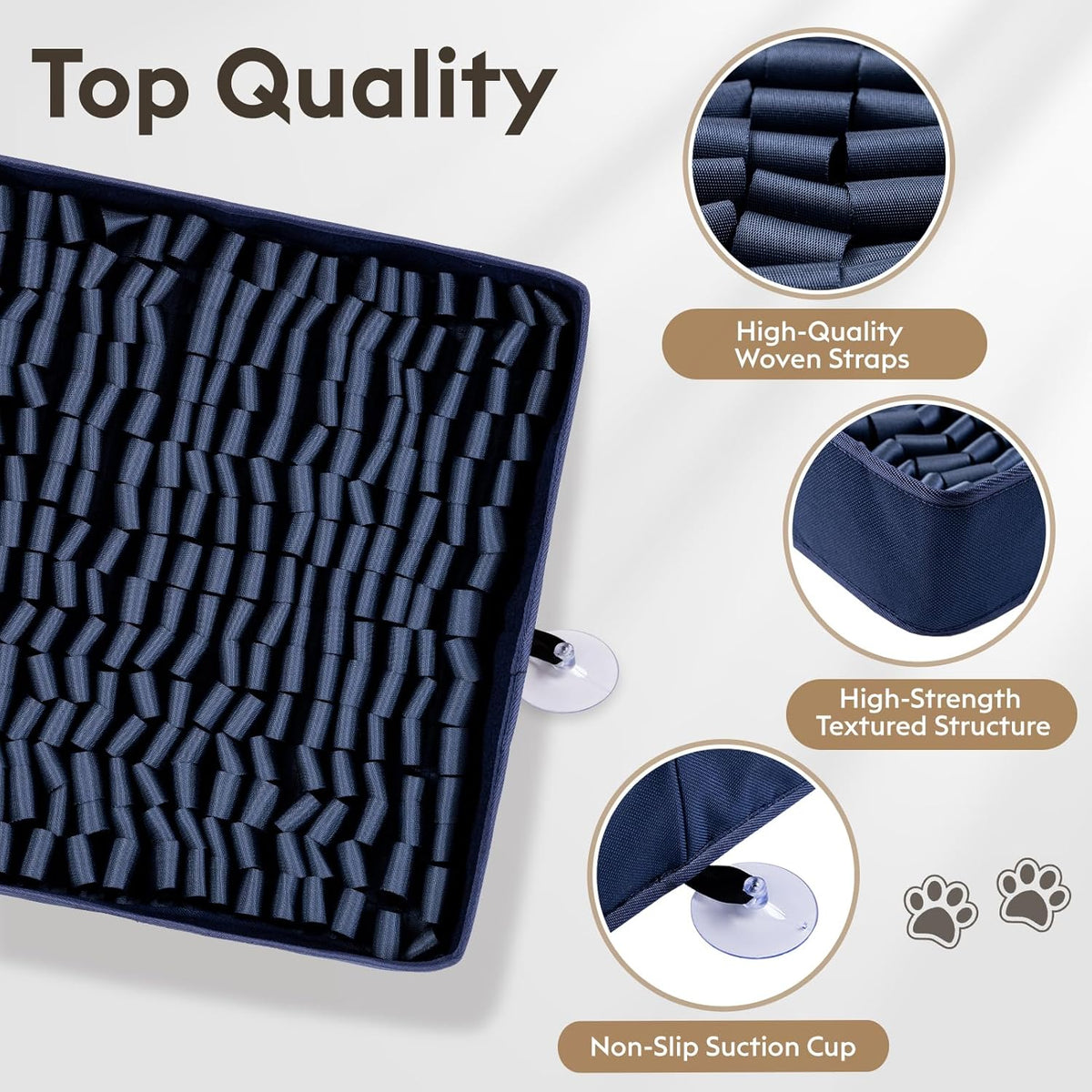 Snuffle Mat for Dogs, Dog Puzzle Mat, Interactive Dog Toys for Enrichment,Sniff Mats with Non-Slip