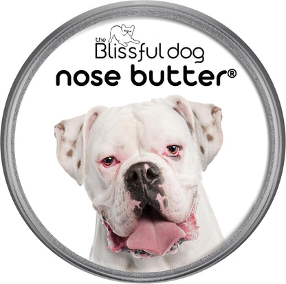The Blissful Dog White Boxer Nose Butter for Dry, Cracked Skin, Lick-Safe Dog Nose Balm with