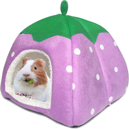 Guinea Pig Hideout Bed Rabbit House Cave Accessories Cozy Hide-Out for Bunny Hedgehog Ferret