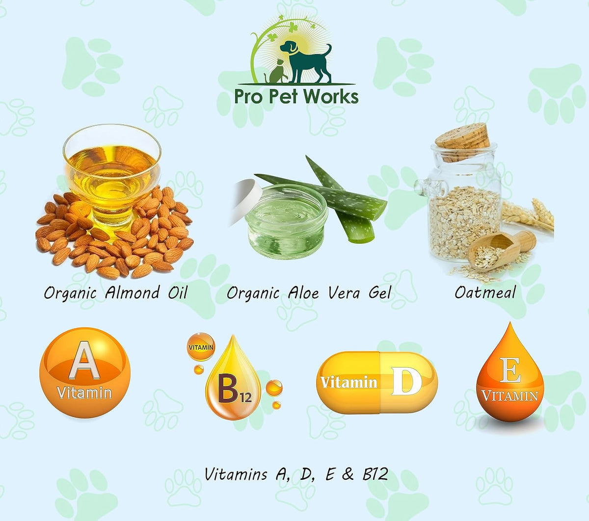 Oatmeal Dog Shampoo & Conditioner 17oz [USA] 5 in 1 Plant-Based Organic Sulfate-Free